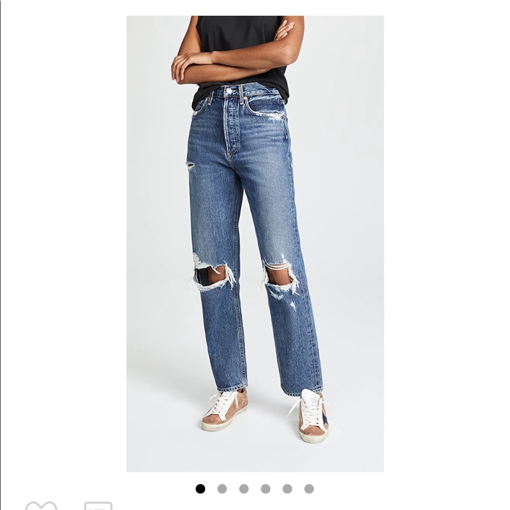 NWT Agolde Mid Rise 90s Jean - Picture 2 of 2